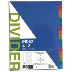 A4 A-Z 16 TAB INDEX FILE DIVIDER