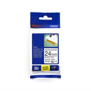 BROTHER TAPE TZ 24MM BLACK ON WHITE