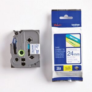 BROTHER TAPE TZ 24MM BLUE ON WHITE