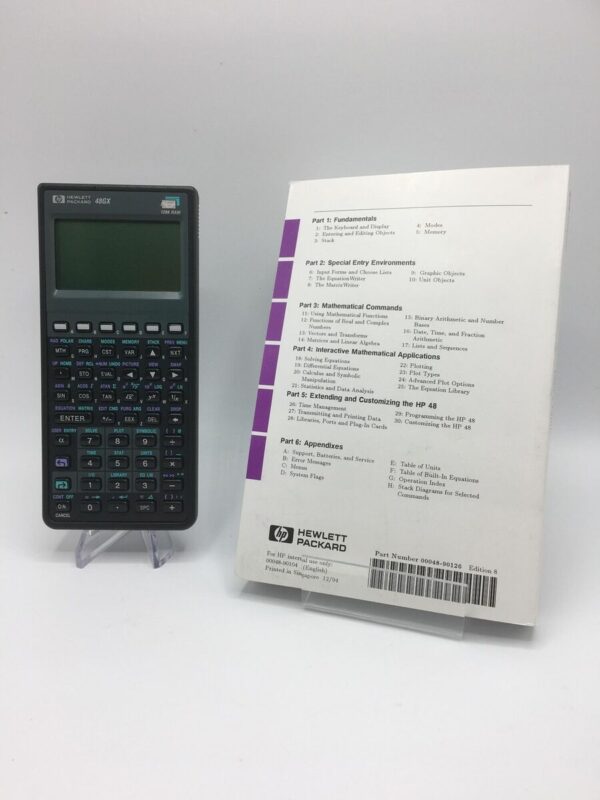 CALCULATOR, ADVANCED SCIENTIFIC EXPANDABLE, WITH 128KB RAM (RPN), HP 48GII