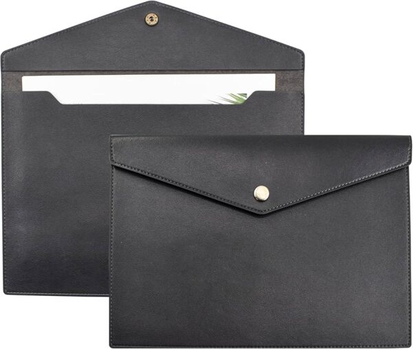 DOCUMENT WALLET ORGANIZER 4 DIV-BLACK