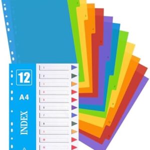 FILE DIVIDERS, MULTI COLOURS