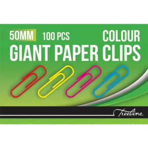 PAPER CLIPS 50MM COLOR  ALL OFFICE 100