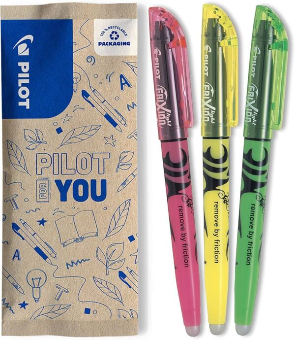PILOT  FRIXION LIGHT HI-LIGHTER 3 PIECE