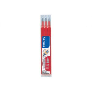 PILOT REFILL FRIXION 0.7MM RED 3 PACK