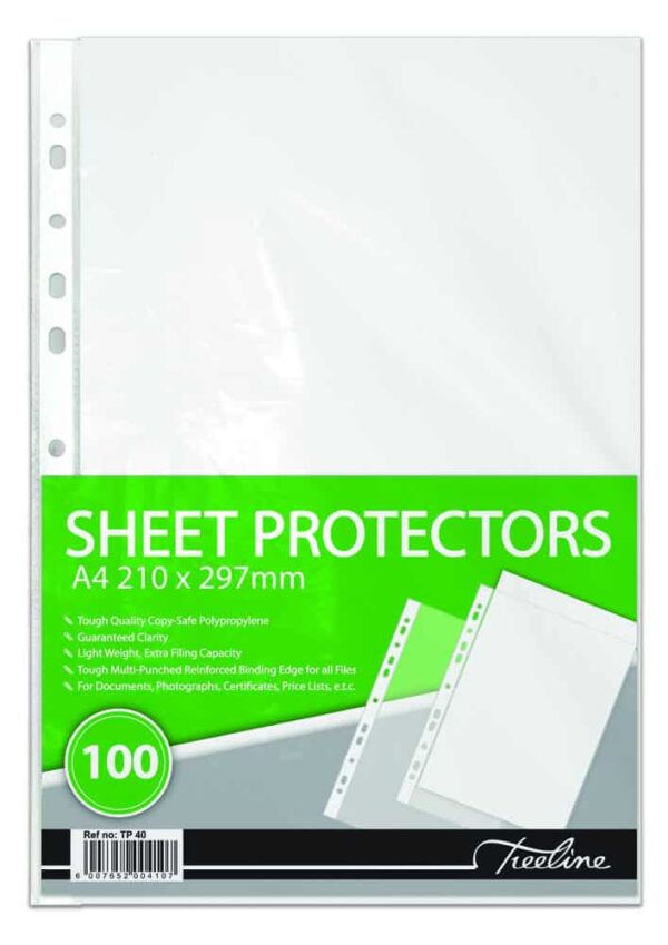 PLASTIC POCKETS A4 100 SHEETS