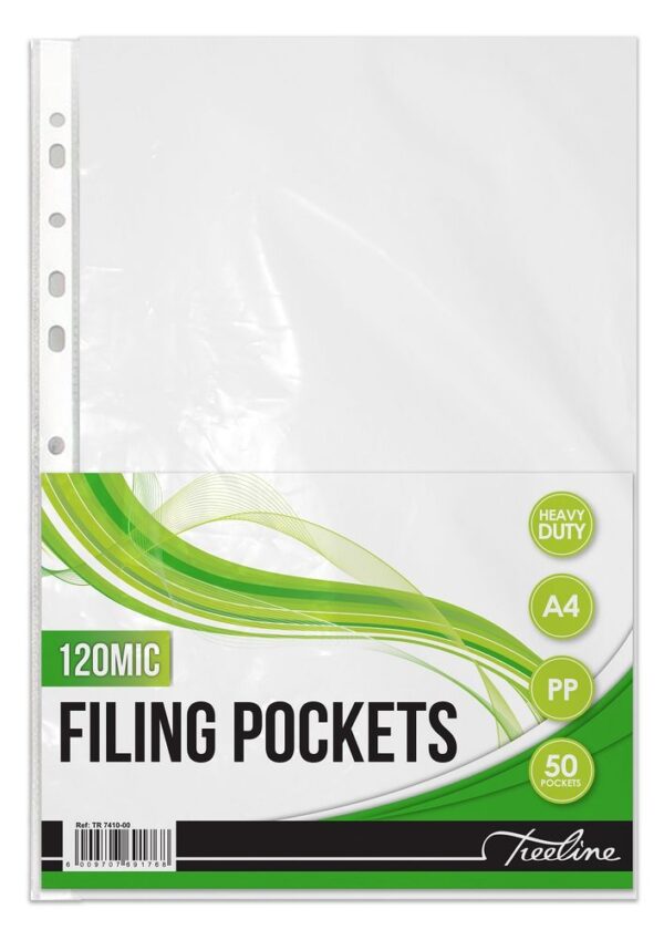PLASTIC POCKETS  - A4 TLH/DUTY (50)
