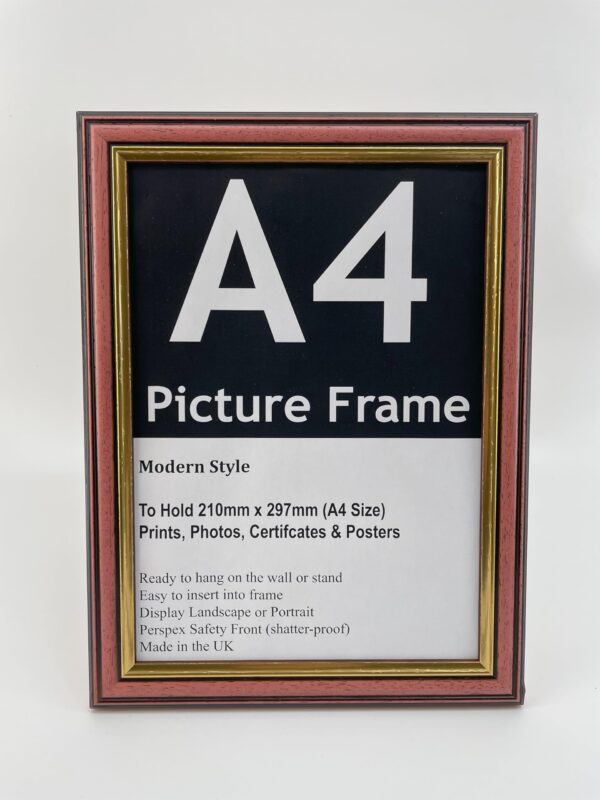 WOODEN FRAME PICTURE 210 X 297 MM
